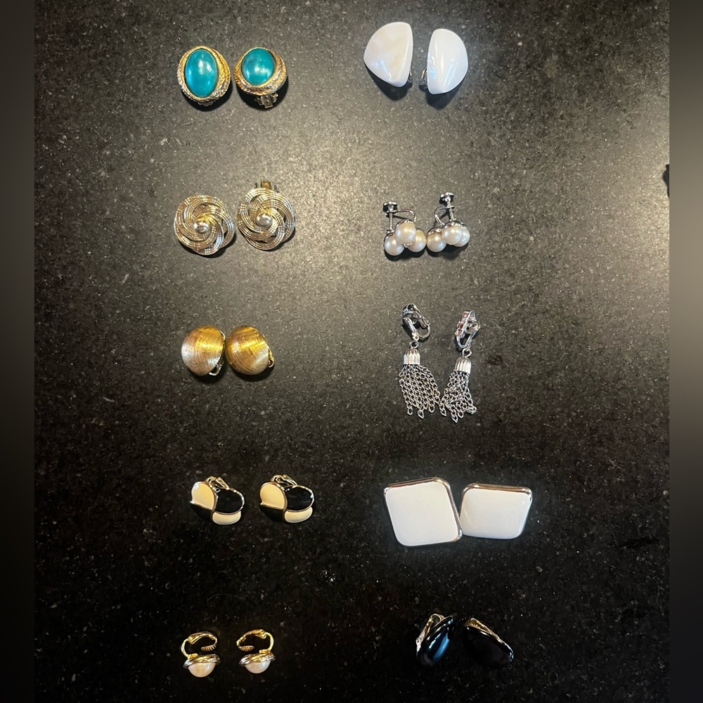 Vintage Clip on Earrings from the 60’s